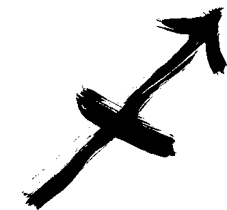 Sagittarius sign (glyph).